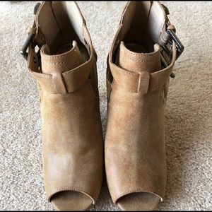 GUESS Peep-Toe Booties
